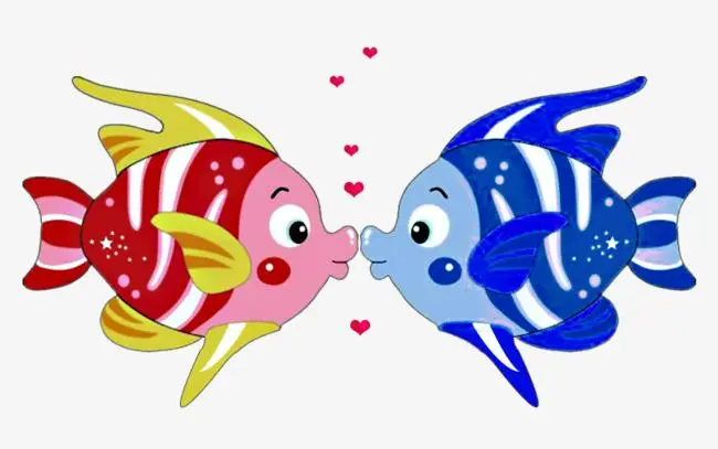 接吻鱼图片卡通（接吻鱼的图片卡通）