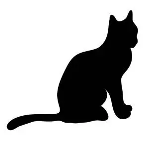 《猫剪影图片黑白》— 美轮美奂的猫咪艺术（猫剪影图片黑白）