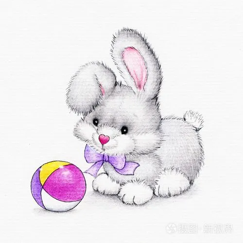 兔子抱球的图片 兔子抱萝卜的图片